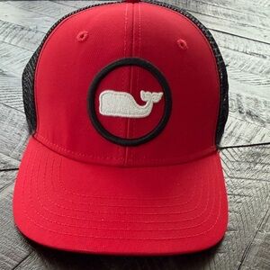 Vineyard Vines Red and Black cap